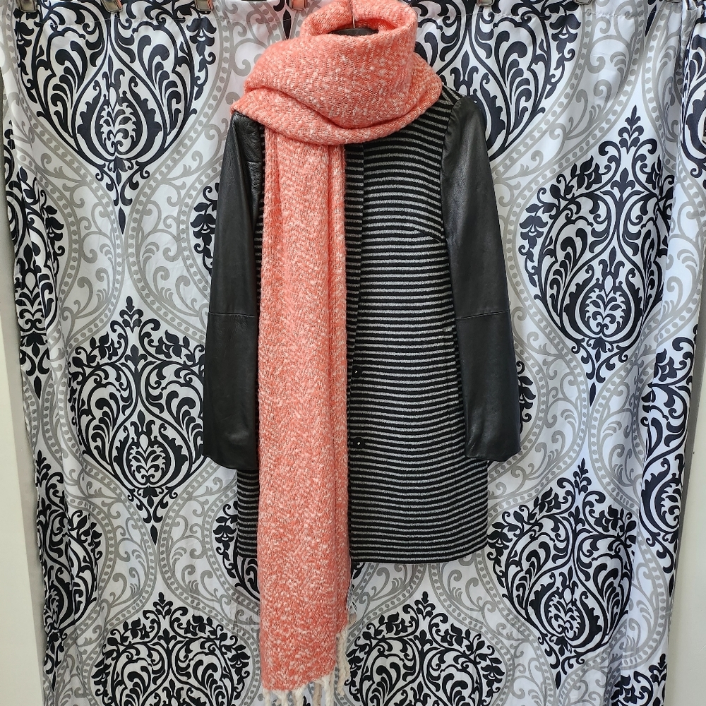 Old Navy Orange Cozy Bouclé Scarf